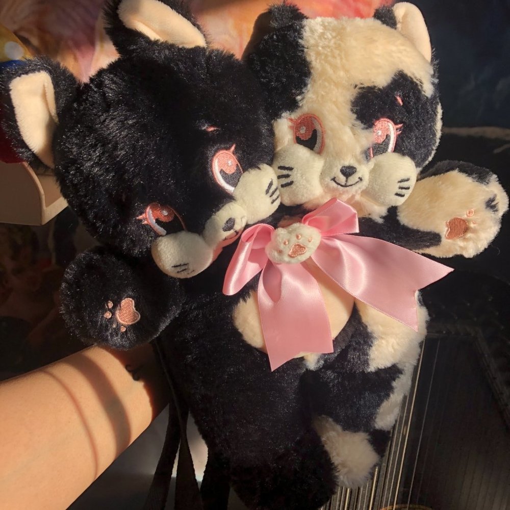 Bully Bunny Dual Headed Kitty backpack/purse kawaii lolita gothic